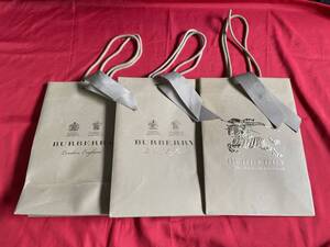 BURBERRY バーバリー ショッパー ショップ袋 3枚 30cm×20.5cm×12cm