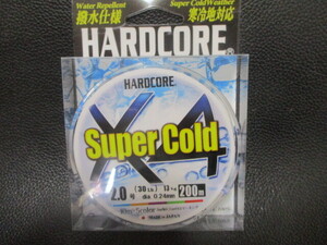 101　デュエル　スーパーコールドX4・マーキング　2.0号200ｍ巻新品未使用！