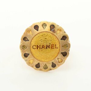 シャネル フラワーモチーフ ロゴ ブランドオフ CHANEL GP（ゴールドメッキ） リング・指輪 GP 中古 レディース