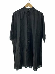 JUNYA WATANABE COMME des GARCONS◆半袖シャツ/S/リネン/BLK/無地/JM-B038