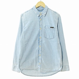 ヌーディージーンズ nudie jeans デニム シャツ 長袖 XS 薄水 1104 メンズ