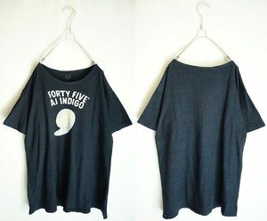 45R FORTY FIVE AI INDIGO インディゴ Tシャツ サイズ3