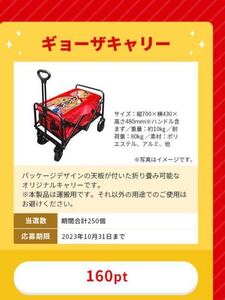 ギョーザキャリー　懸賞当選品　希少　味の素