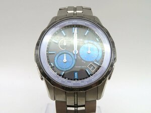 1円◆稼働◆ カシオ OCW-S1400 オシアナス ブラック/ブルー ソーラー メンズ 腕時計 P31905