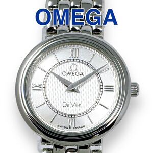 オメガ OMEGA デビル プレステージ クォーツ クオーツ QZ シルバー レディース 時計 腕時計 ブランド 稼働 ラウンド シルバー文字盤