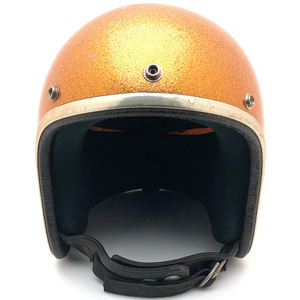 送料無料 ARTHUR FULMER AF20 GOLD METALFLAKE 56cm/アーサーフルマー金ゴールドビンテージヘルメットwストラップbellベル500txmchal60s70s