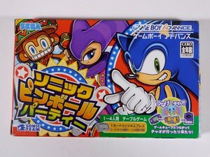 ★SEGA★セガ★起動確認済★ソニックピンボールパーティー★箱・説明書付★ゲームボーイアドバンス★GBA★