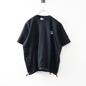 サカイ sacai × ナイキ NIKE DQ9056 Short Sleeve Top ショートスリーブ Tシャツ S/ブラック トップス カットソー【2400014024876】