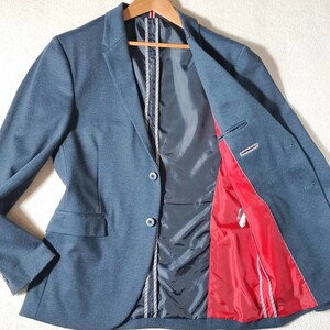 美品! 希少2XL! 紺ブレ ザラ ZARA テーラードジャケット サマー アンコン パイピング 裏地切り替え 大きいサイズ 着心地◎ 春 夏 3L 爽やか