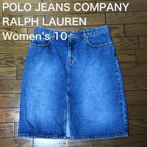 【送料無料】POLO JEANS COMPANY RALPH LAUREN デニムスカート　レディース10サイズ　ラルフローレン