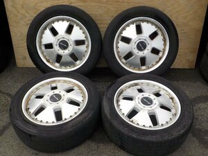 4H5H■WORK　ユーロラインディッシュ アルミホイール 17インチ 215/55R17 4本■