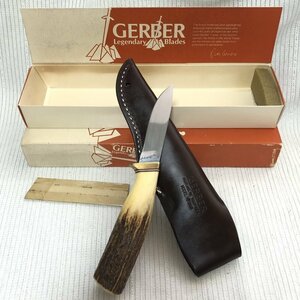 レア デッドストック級 希少 貴重 オールドガーバー GERBER C300B カスタム スタッグ シースナイフ アウトドア IW406AKGRBLP08CSTB