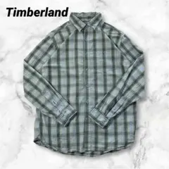 US古着 Timberland ティンバーランド　ボタンダウンチェックシャツ