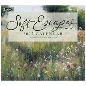 壁掛けカレンダー2025年 LANG ラング 2025 Calendar Valerie McKeehan Soft Escape