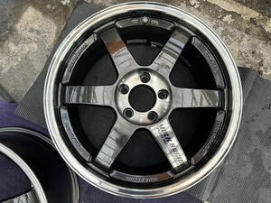 美品！RAYS TE37 SL 18インチ 9.5J +40 PCD 114.3 5H 4本 セット レイズ Volk Racing ホイール