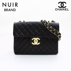 シャネル CHANEL ショルダーバッグ ココマークゴルド金具 マトラッセ 3番台 ブラック