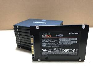  Samsung SSD 500GB 860 EVO V-NAND 2.5インチ 内蔵型 日本サムスン MZ-76E500 動作品 10個 セット