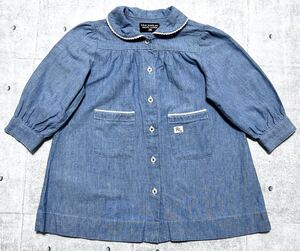 ポロジーンズ キッズ90 シャンブレー シャツ ブラウス Aライン　　ラルフローレン POLO JEANS RALPH LAUREN 子供服 ナイガイ 早2719