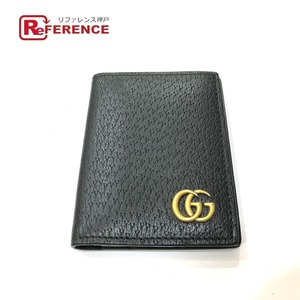 GUCCI グッチ 428737 GGマーモント ICケース 名刺入れ カードケース ブラック レディース【中古】