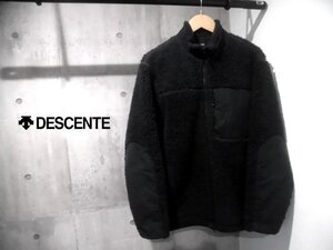 DESCENTE デサント/DESCENTE PAUSE ddd/BOA FLEECE JACKET/デサントポーズ:ddd ボアフリース ジャケット L/黒 ブラック/DLMOJC35S/メンズ