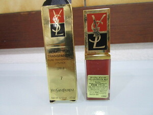 YVES SAINT LAURENT イヴ サンローラン リップスティック 口紅 未使用品 No7 3.5g ルージュ ピュール トランスペアレント ROUGE PUR