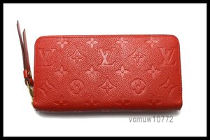 近年モデル希少美中古■LOUIS VUITTON モノグラムアンプラント レザー ラウンドファスナー 長財布 ルイヴィトン■1114ap6186549