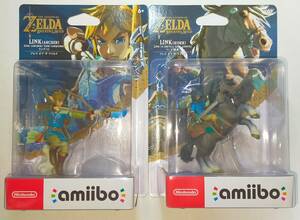 未開封新品 amiibo リンク (弓) (騎乗) ブレス オブ ザ ワイルド ゼルダの伝説シリーズ ニンテンドースイッチ アミーボ 2種セット