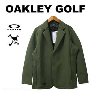 ■【L】秋冬 定価19,800円 OAKLEY オークリー GOLF SKULL 保温 防風 撥水 シワ加工 フリースボンディング テーラードジャケット■