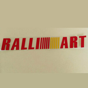 RALLIART ラリアート　ステッカー　デカール　　赤（レッド）２枚セット
