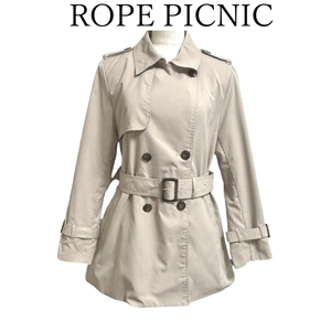 ROPE PICNIC　ロペピクニック　レディース　トレンチコート　ショートトレンチ　36　ベージュ　秋