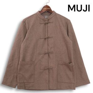 美品★ MUJI 無印良品 秋冬♪ 長袖 カンフー チャイナ シャツ Sz.XXS-XS　レディース　K4T02014_B#E