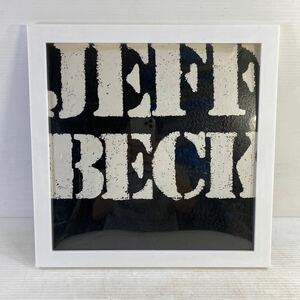 JEFF BFCK ジェフベック LP レコード & レコード専用 額付き 壁掛け インテリア 飾り ポスターとして レトロ 中古