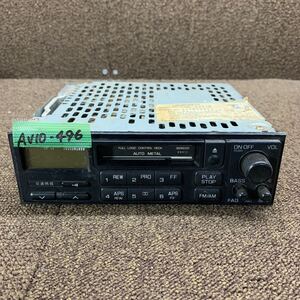 AV10-496 激安 カーステレオ NISSAN Xanavi CSK-9301K 28111 15U00 カセットデッキ FM/AM オーディオ 通電未確認 ジャンク