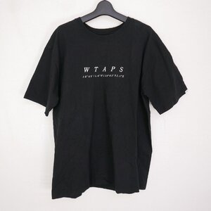 WTAPS ダブルタップス SCREEN TEE 半袖カットソー ロゴプリント スクリーンシリーズ Tシャツ 黒BLACK X04