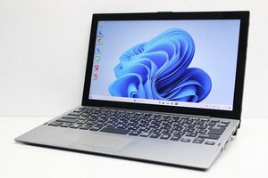 1円スタート ノートパソコン 2in1PC Windows11 WPS office搭載 VAIO Pro PA VJPA11C11N 第8世代 Core M3 メモリ8GB SSD128GB カメラ 12.5