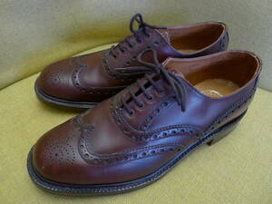 【未使用品】英国製 ビンテージ CWS Boots & Shoes (Wheatsheaf Works) 内羽根 フルブローグ UK７