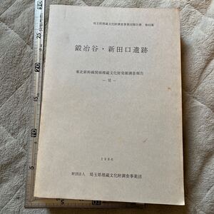 『鍛治谷・新田口遺跡　東北新幹線関係埋蔵文化財発掘調査報告VI』財団法人埼玉県埋蔵文化財調査事業団/1986年　考古学　郷土史　