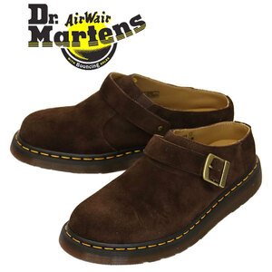 Dr.Martens (ドクターマーチン) 30619201 ISHAM ミュール スリッポン サンダル スエードレザー シューズ DARK BROWN UK7-約26.0cm