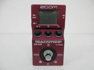 中古 ZOOM ズーム ベース用 マルチエフェクター MULTISTOMP MS-60B for Bass ※動作未確認 ／L