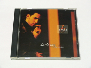 CDS / JON B. / DON’T SAY The Remixes // remix ジョン B.