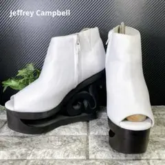 【美品】Jeffrey Campbell スケートヒール オープントゥブーツ