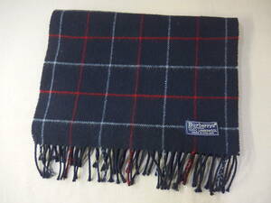 ☆Burberrys バーバリー LAMBSWOOL 紺 ネイビー ラムウール100% MADE IN ENGLAND 英国製☆