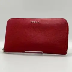 ✨美品✨FURLA フルラ 長財布 ラウンドファスナー レディース レッド