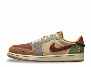 Zion Williamson Nike Air Jordan 1 Low OG "Flax and Oil Green" 29cm DZ7292-200