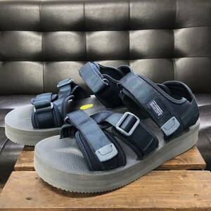 GQ356◇SUICOKE : KISEE-VPO 厚底サンダル◇28◇ネイビー系 定価￥17600- スイコック 