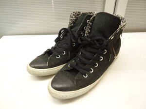 CONVERSE/コンバース■US4.5(23.5cm)■ALL STAR POINTED IN-HEEL Z HI オールスターポインテッドインヒールスニーカー■黒■#20511MK339_36