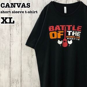 CANVAS US アメリカ古着 英字 バンド プリント 半袖Tシャツ XL