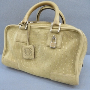 KG310★LOEWE アマソナ　スエードバッグ 020507★A