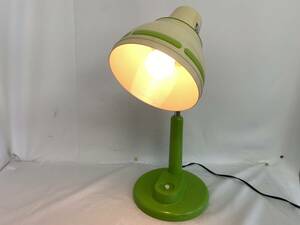【点灯確認済】 National ナショナル LB-624-G 電気スタンド 緑 グリーン 卓上ライトテーブル デスクライト 照明 昭和レトロ 白熱電球