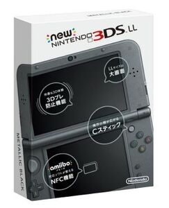 Newニンテンドー3DS LL:メタリックブラック(REDSVAAA)/本体(携帯ゲーム機)